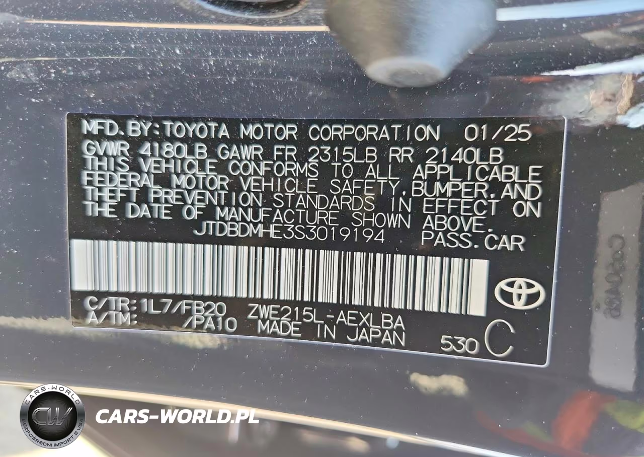 2025 Toyota Corolla Hybrid Le VIN:JTDBDMHE3S3019194 - 12