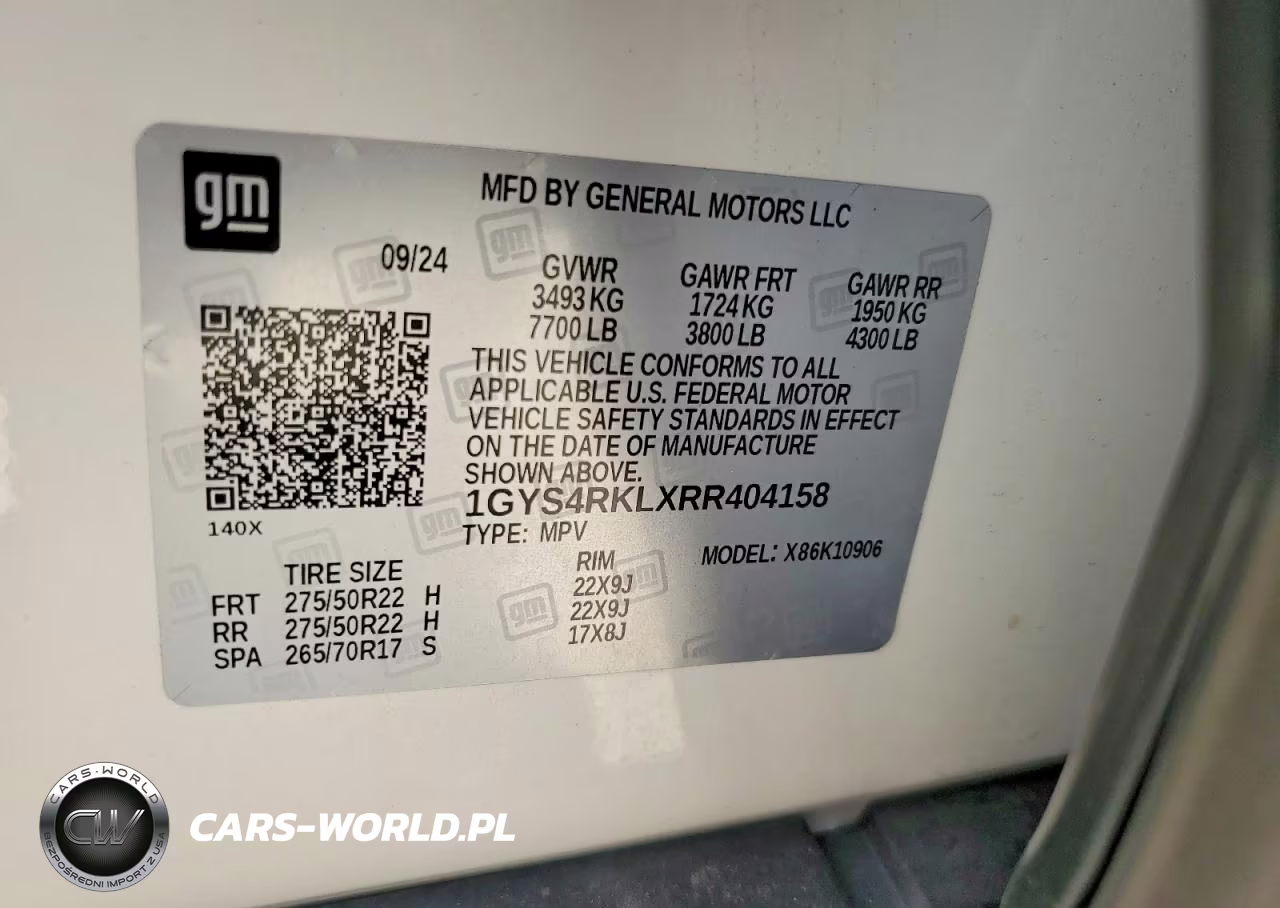 2024 Cadillac Escalade Esv Sport Platinum VIN:1GYS4RKLXRR404158 - 13