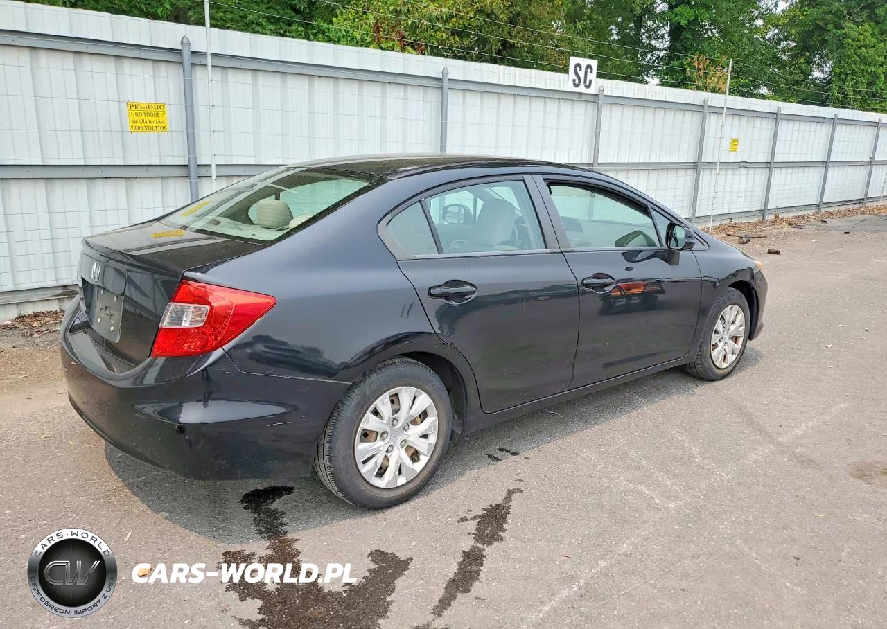 2012 Honda Civic Lx VIN:19XFB2F54CE371192 - 3