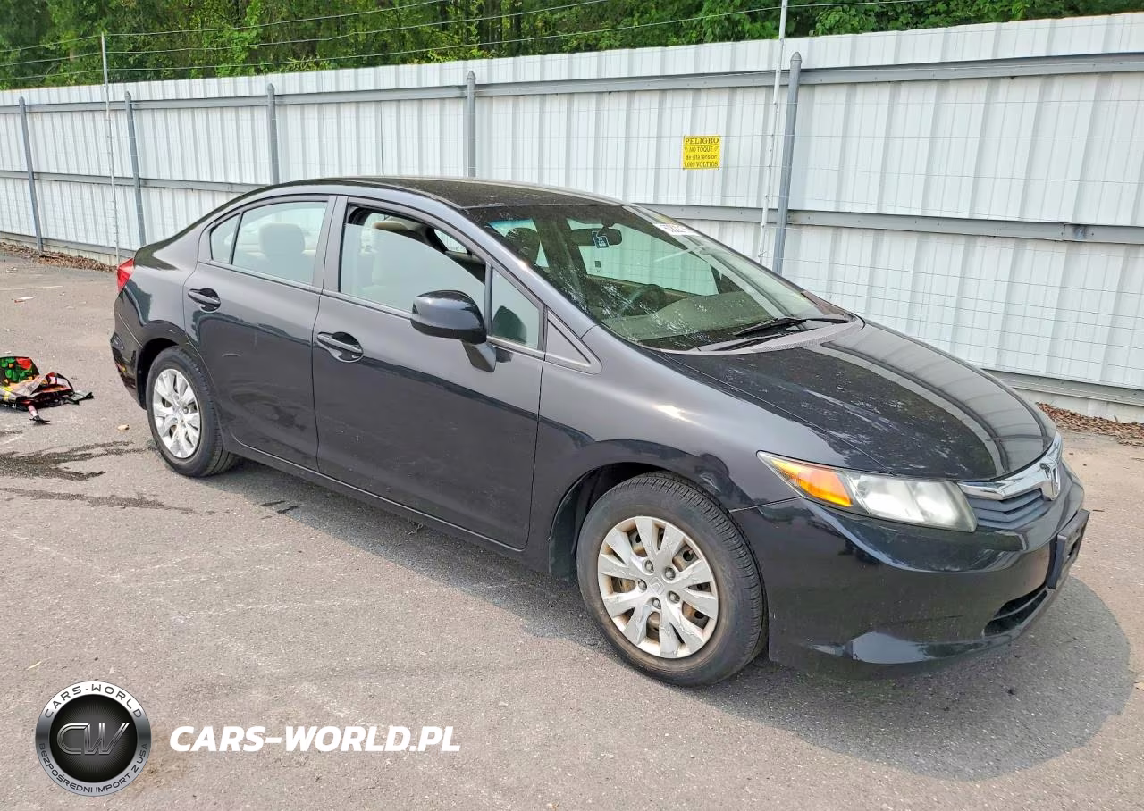 2012 Honda Civic Lx VIN:19XFB2F54CE371192 - 4