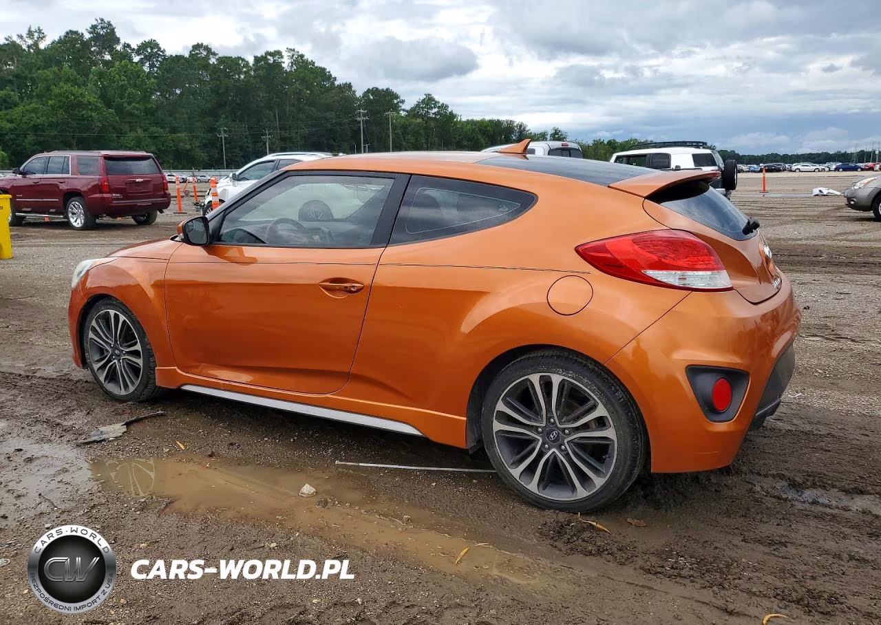 2016 Hyundai Veloster Turbo VIN:KMHTC6AE1GU302736 - 2