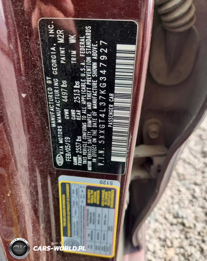 2019 Kia Optima Lx VIN:5XXGT4L37KG347927 - 12