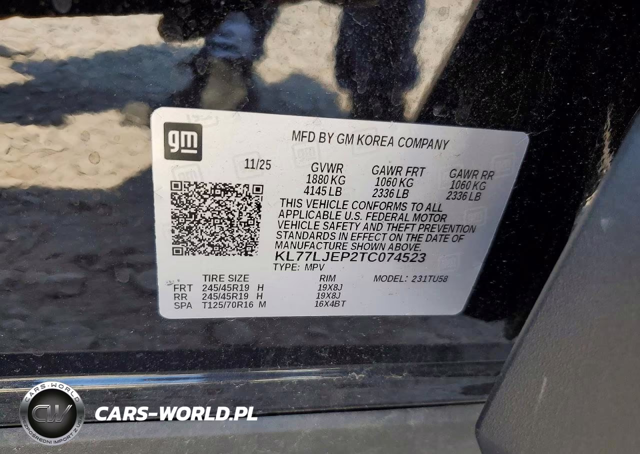 2026 Chevrolet Trax VIN:KL77LJEP2TC074523 - 12