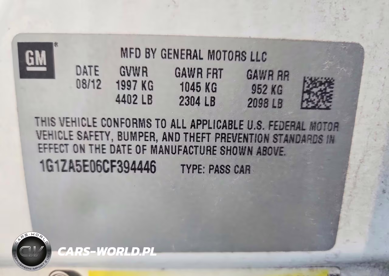 2012 Chevrolet Malibu Ls VIN:1G1ZA5E06CF394446 - 12
