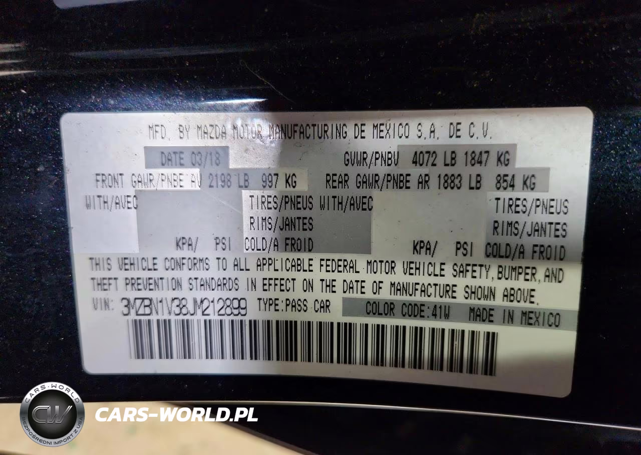 2018 Mazda 3 Touring VIN:3MZBN1V38JM212899 - 12