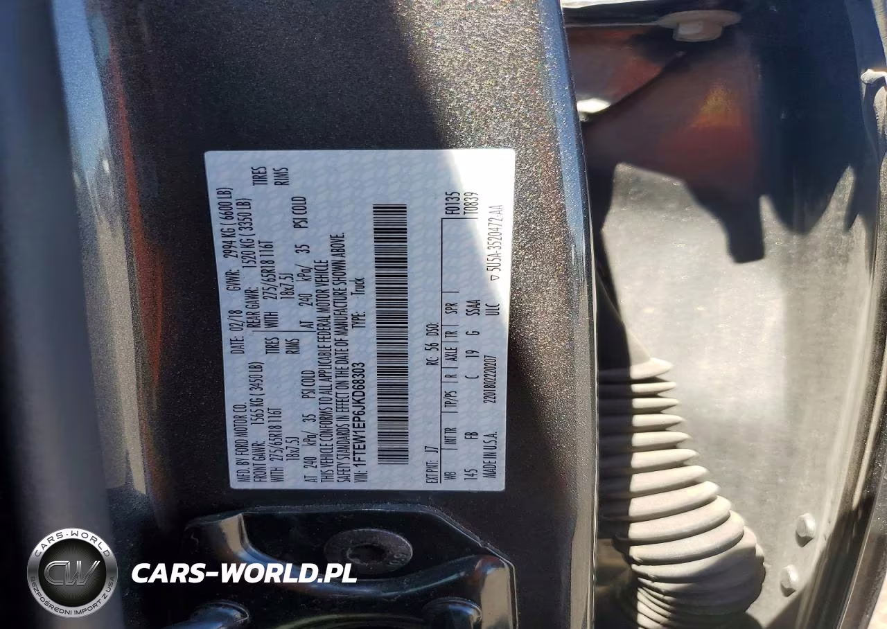 2018 Ford F150 Supercrew VIN:1FTEW1EP6JKD68303 - 12