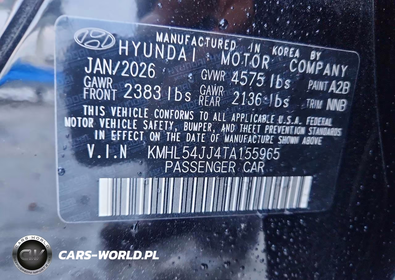 2026 Hyundai Sonata Hybrid Limited VIN:KMHL54JJ4TA155965 - 12