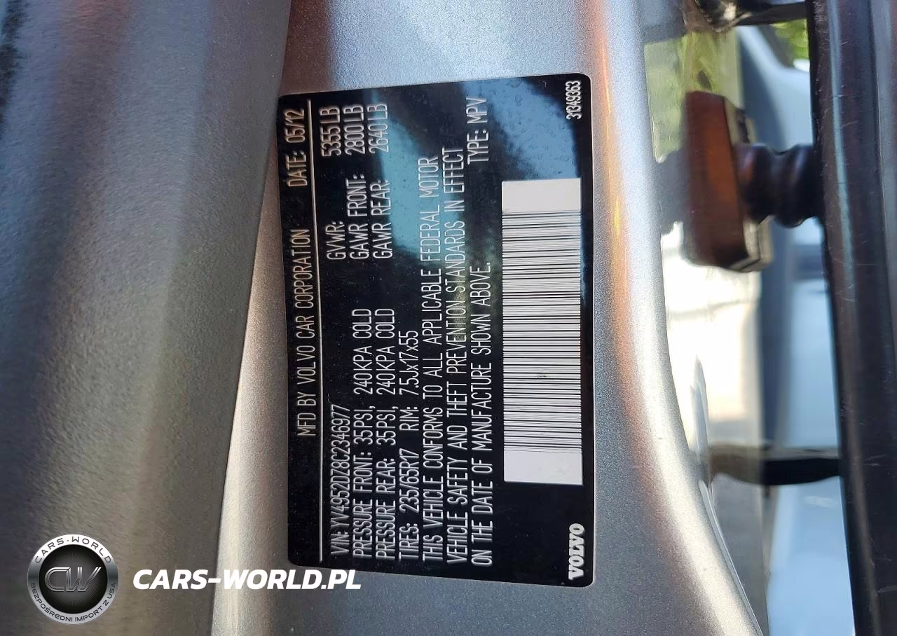 2012 Volvo Xc60 3.2 VIN:YV4952DZ8C2346977 - 13