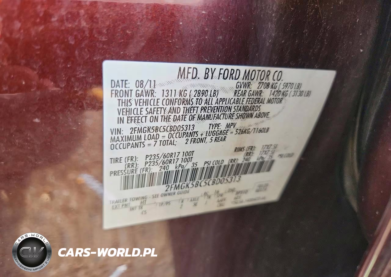 2012 Ford Flex Se VIN:2FMGK5BC5CBD05313 - 13