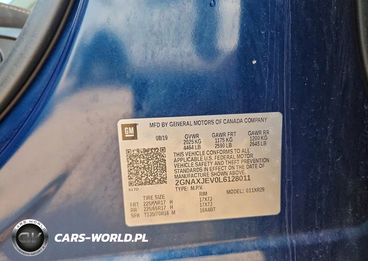 2020 Chevrolet Equinox Lt VIN:2GNAXJEV0L6128011 - 13