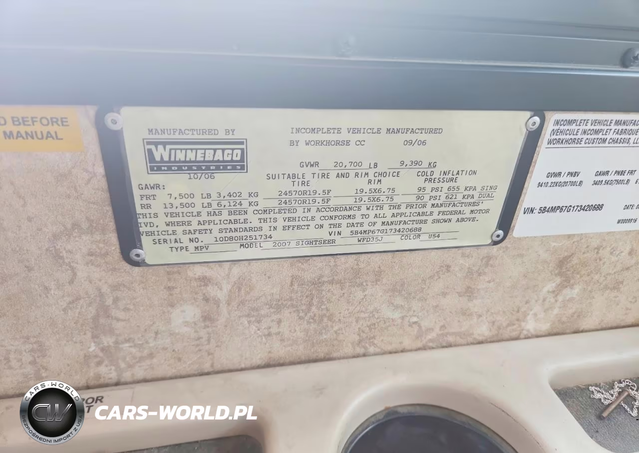 2007 Winnebago Sighter35J VIN:5B4MP67G173420688 - 10