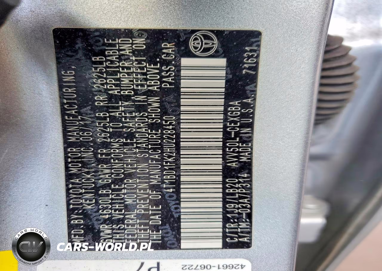2017 Toyota Camry Hybrid Xle VIN:4T1BD1FK2HU228450 - 12
