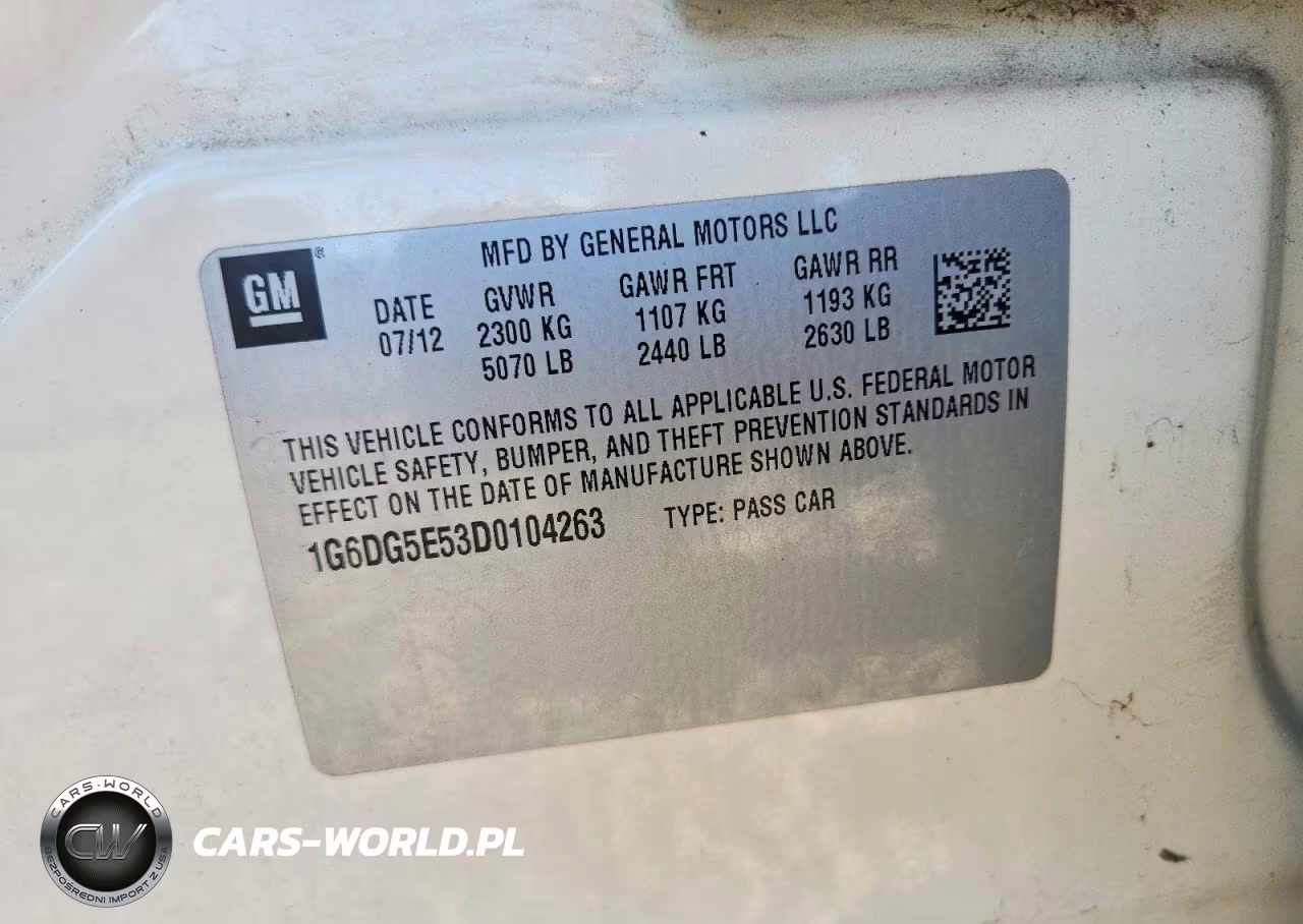 2013 Cadillac Cts Luxury Collection VIN:1G6DG5E53D0104263 - 12