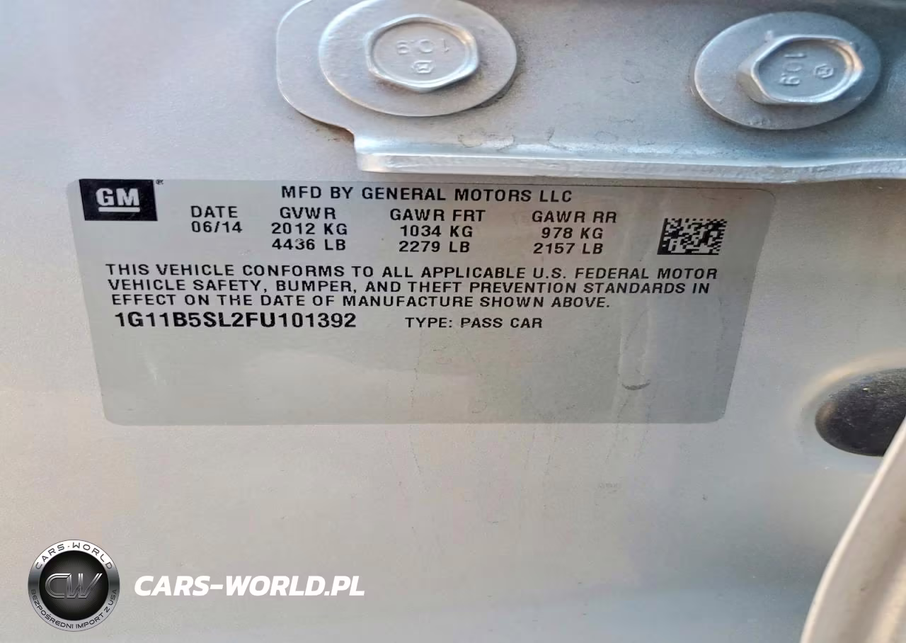 2015 Chevrolet Malibu Ls VIN:1G11B5SL2FU101392 - 12