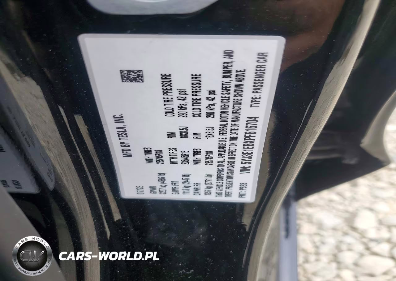 2023 Tesla Model 3 VIN:5YJ3E1EBXPF616704 - 13
