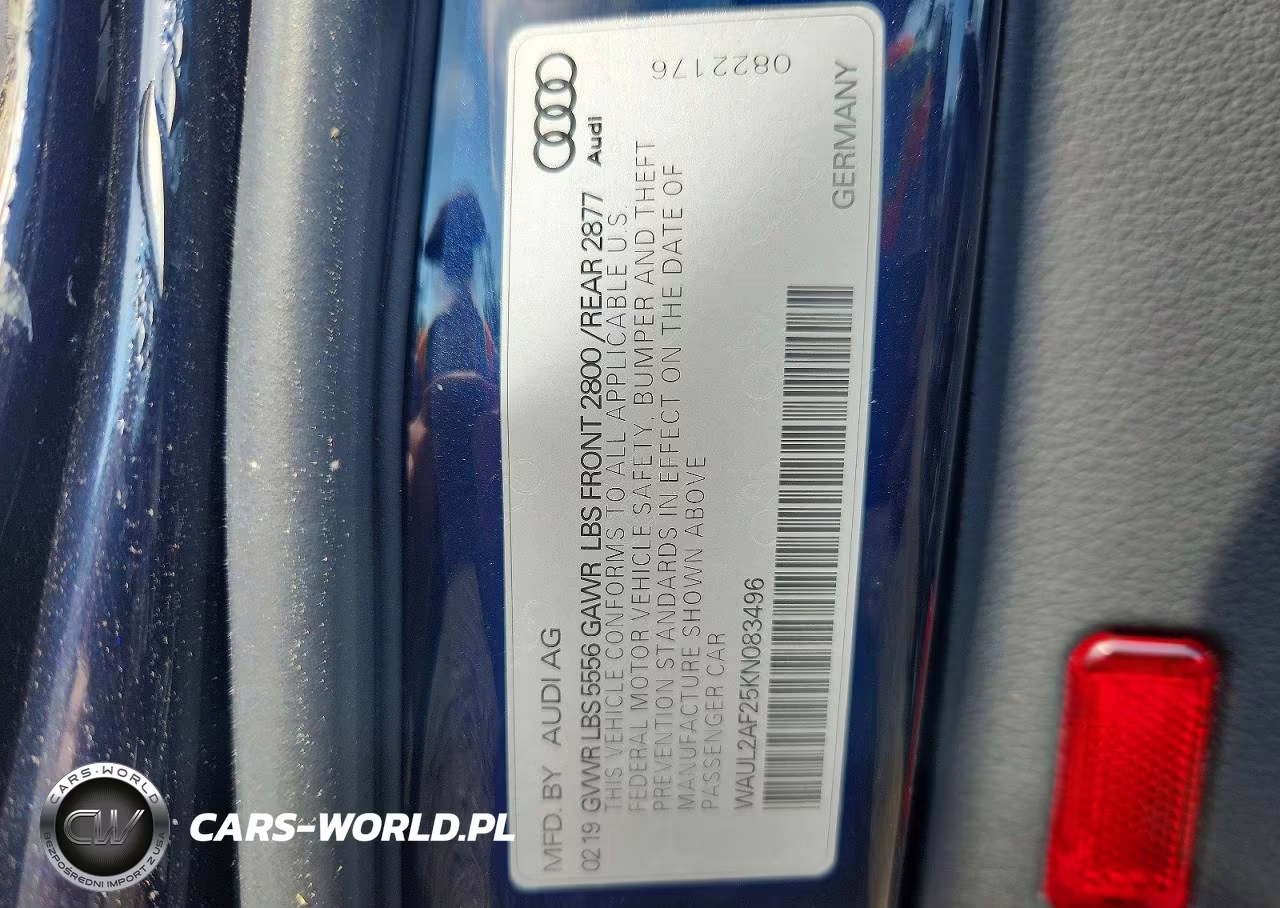 2019 Audi A6 Premium Plus VIN:WAUL2AF25KN083496 - 12