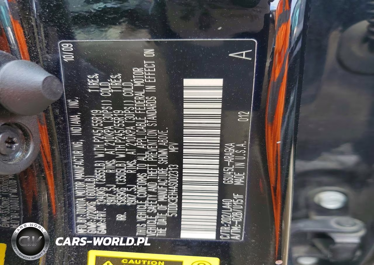 2010 Toyota Highlander Limited VIN:5TDDK3EH4AS002313 - 13
