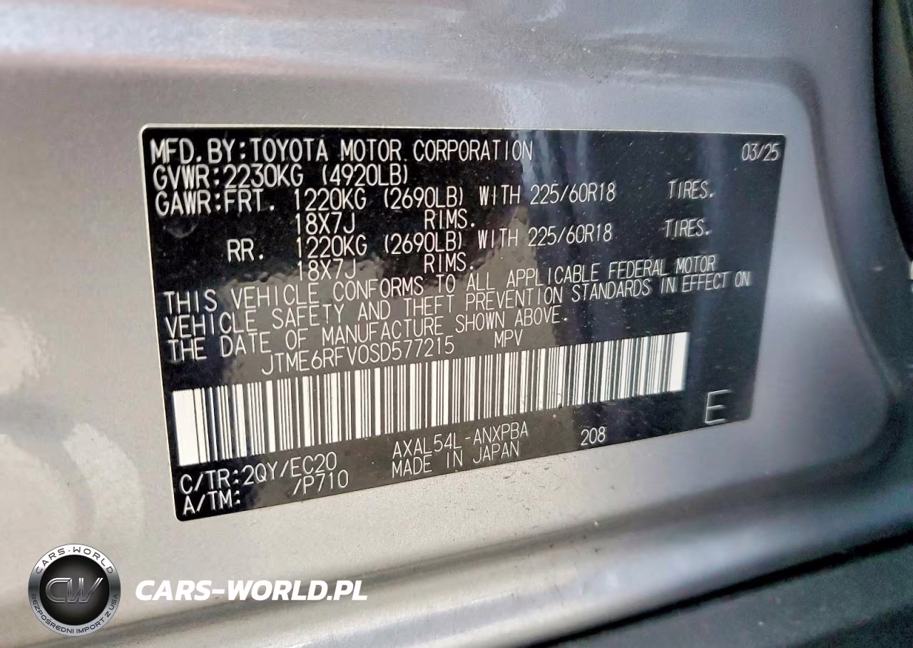 2025 Toyota Rav4 Xse VIN:JTME6RFV0SD577215 - 13