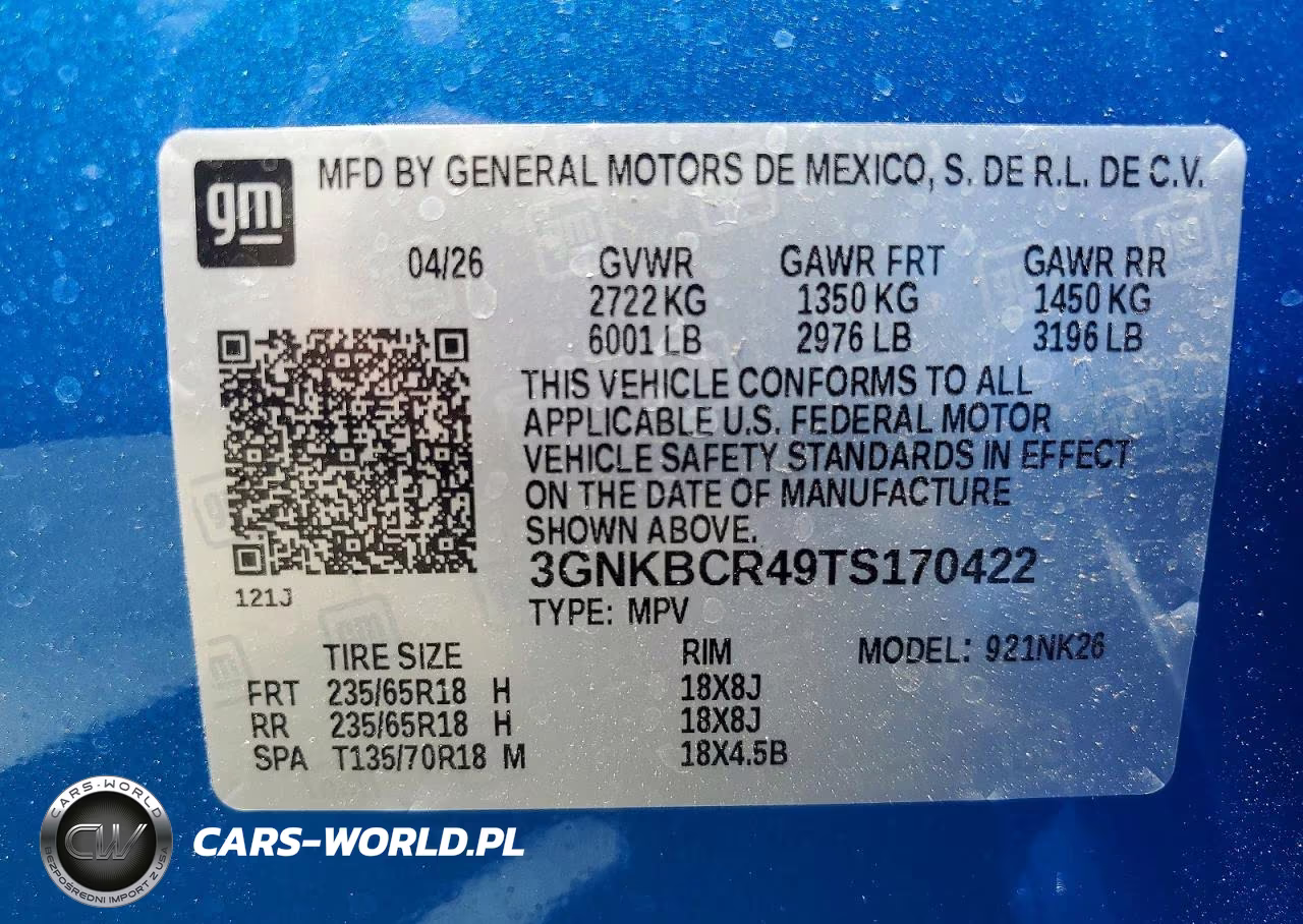 2026 Chevrolet Blazer 2Lt VIN:3GNKBCR49TS170422 - 13