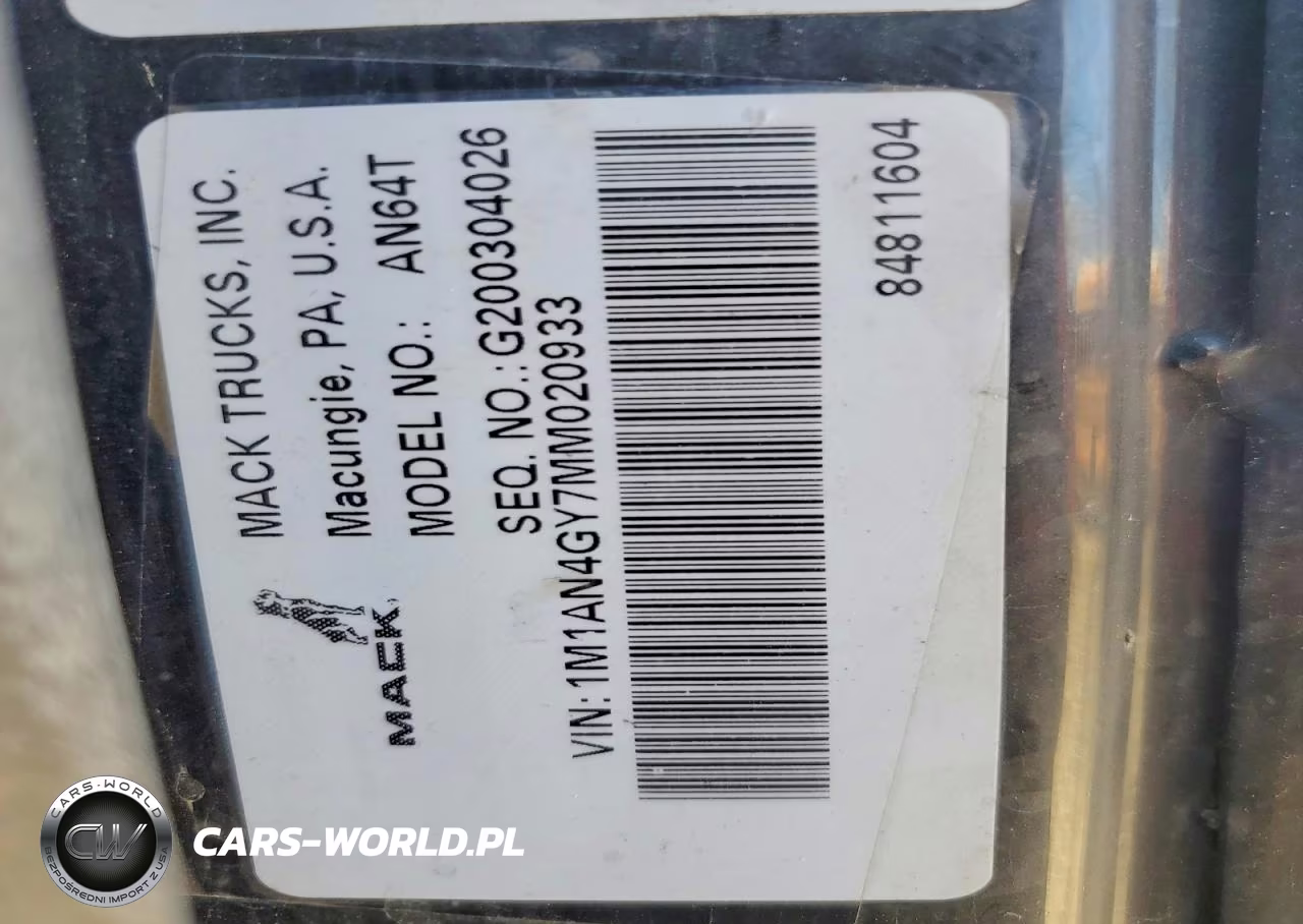 2021 Mack Anthem Semi Truck VIN:1M1AN4GY7MM020933 - 12