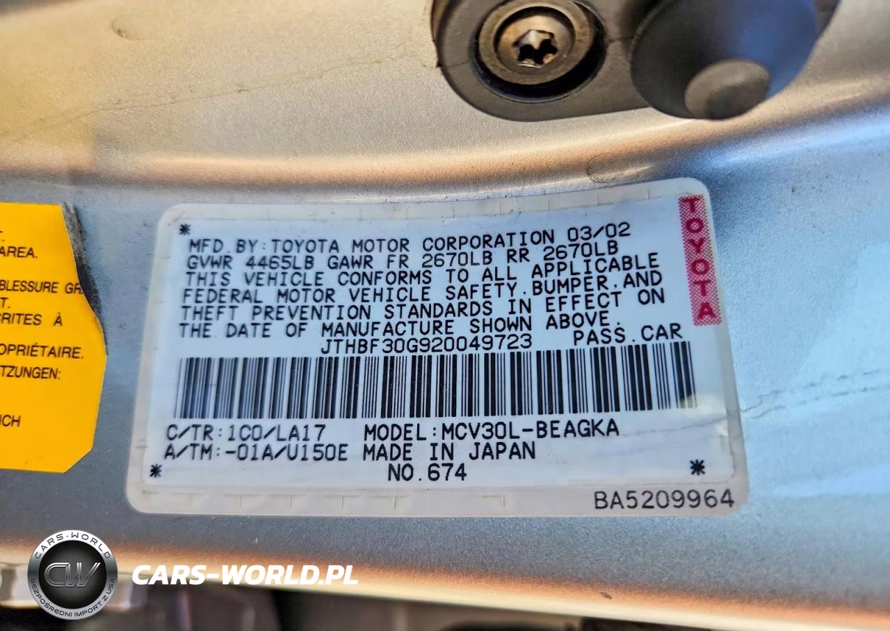 2002 Lexus Es 300 VIN:JTHBF30G920049723 - 12