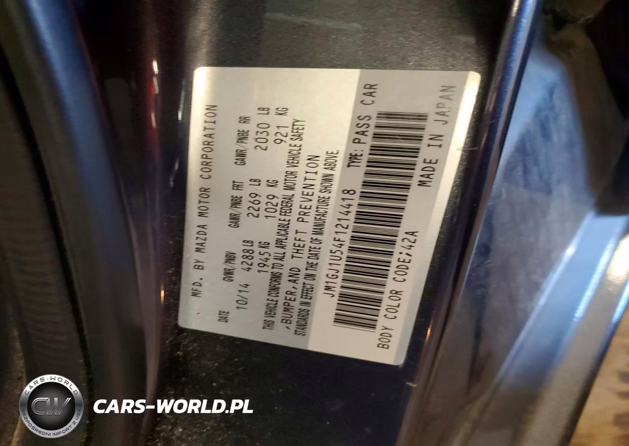 2015 Mazda 6 Sport VIN:JM1GJ1U54F1214418 - 12