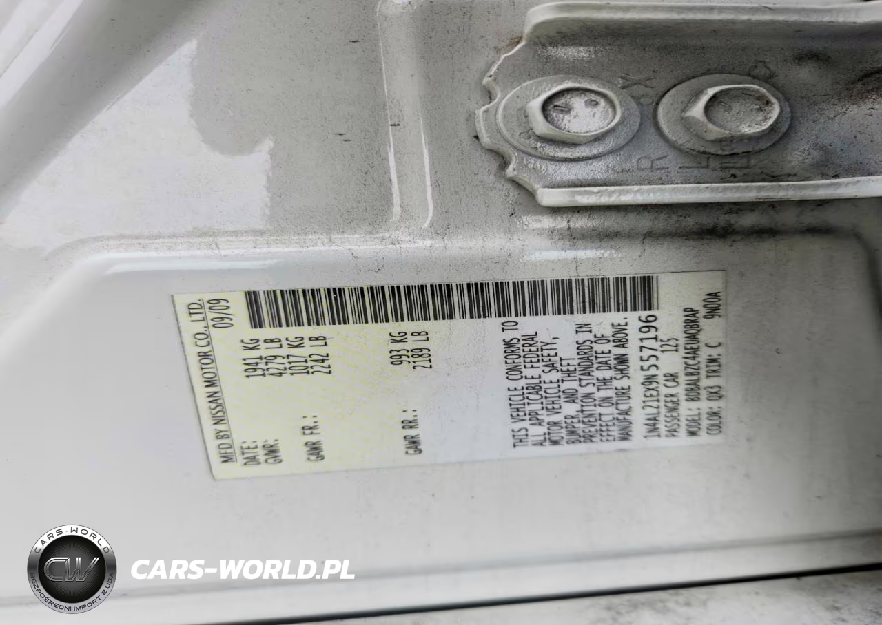 2009 Nissan Altima 2.5 VIN:1N4AL21EX9N557196 - 13