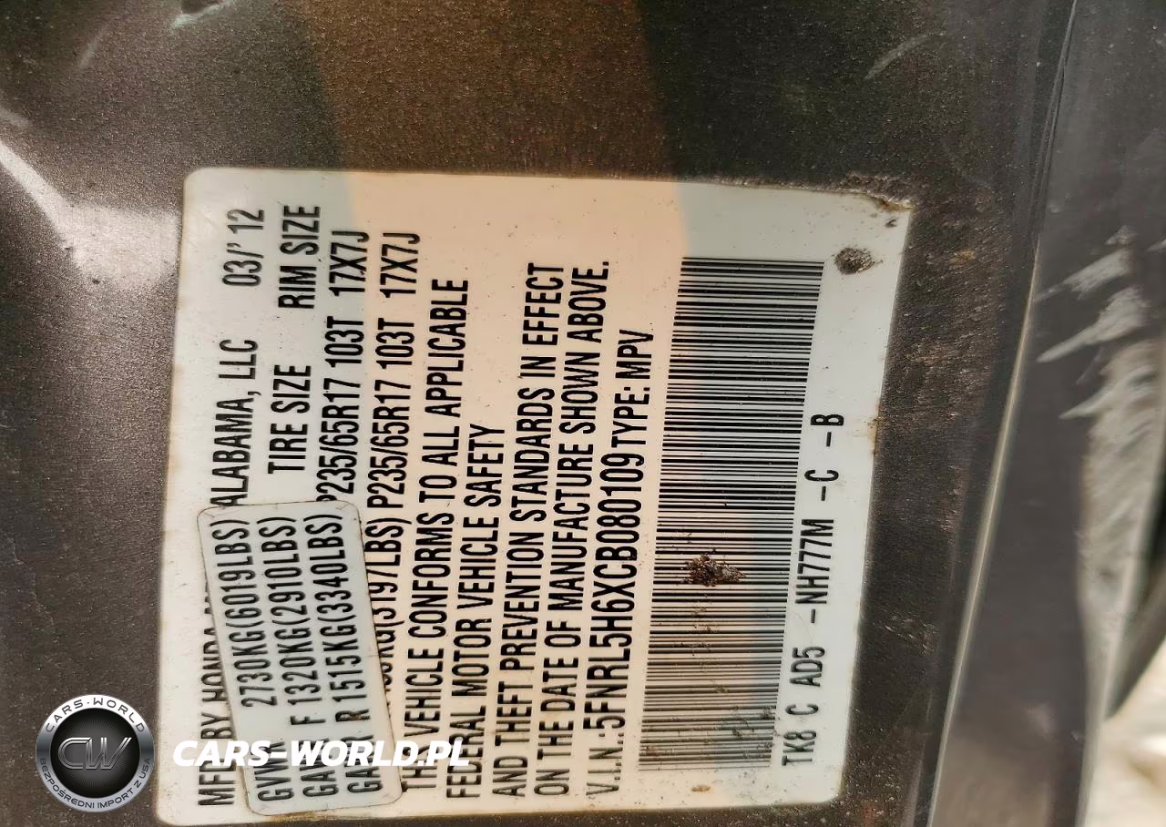 2012 Honda Odyssey Exl VIN:5FNRL5H6XCB080109 - 13