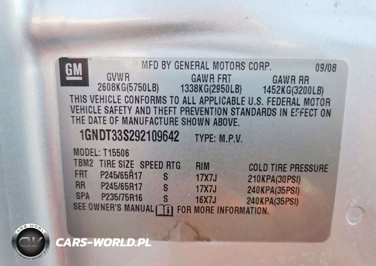 2009 Chevrolet Trailblazer Lt VIN:1GNDT33S292109642 - 14