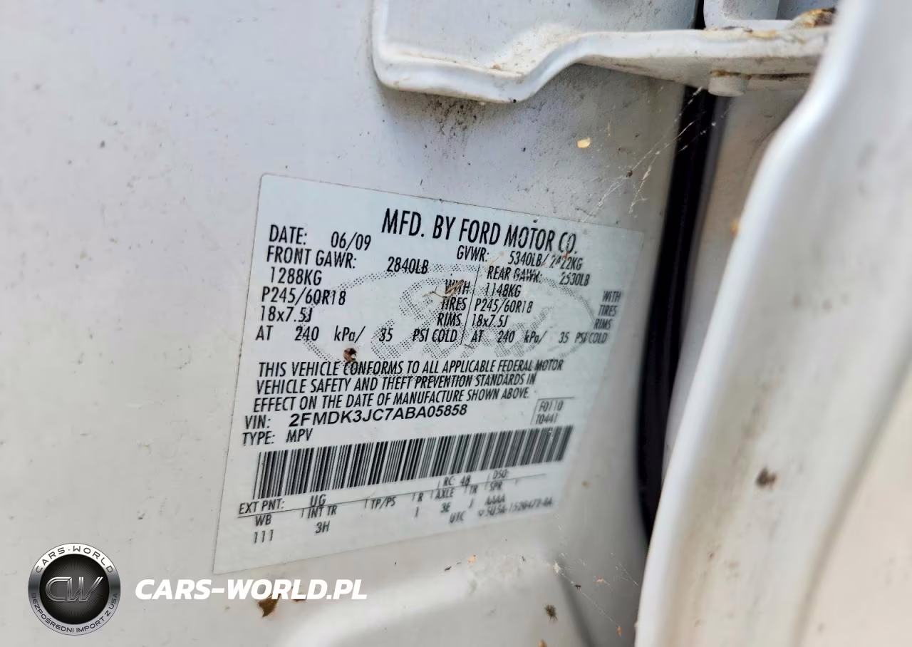 2010 Ford Edge Sel VIN:2FMDK3JC7ABA05858 - 13