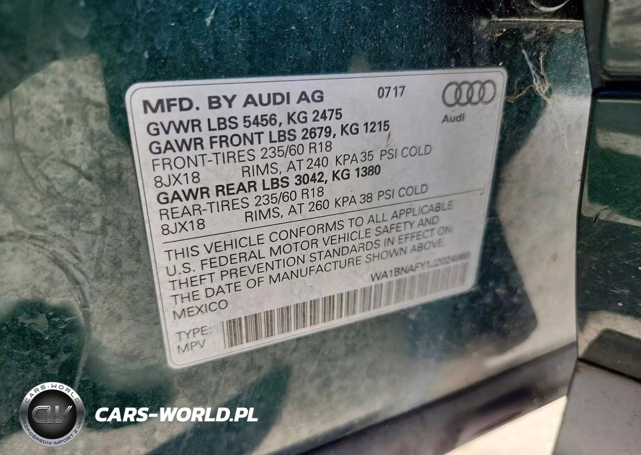 2018 Audi Q5 Premium Plus VIN:WA1BNAFY1J2024966 - 12
