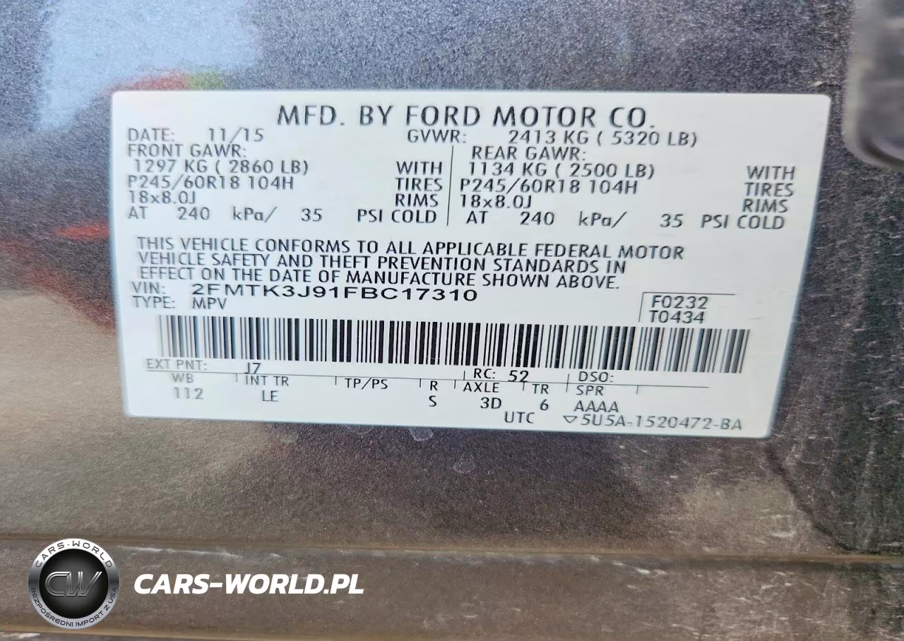 2015 Ford Edge Sel VIN:2FMTK3J91FBC17310 - 13