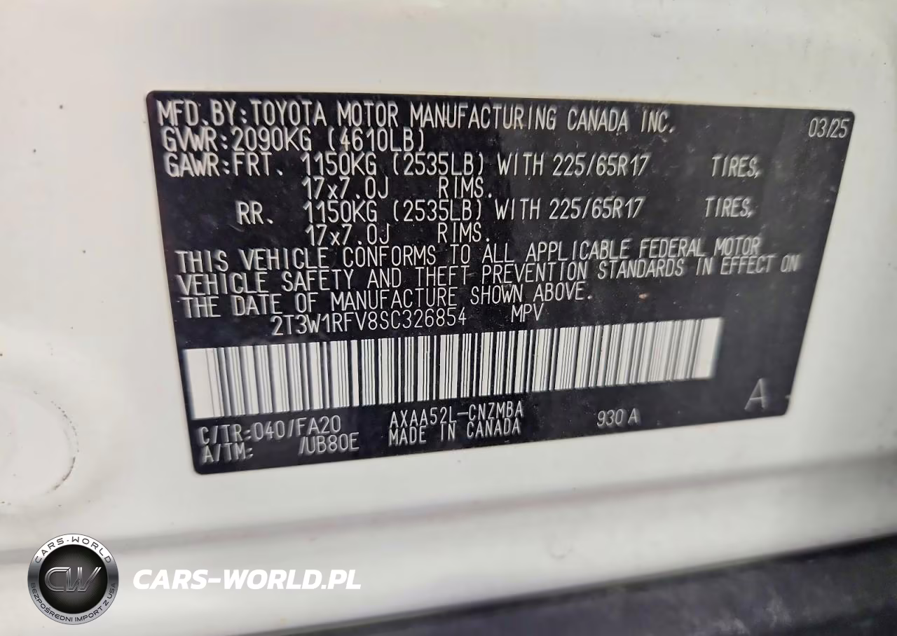 2025 Toyota Rav4 Xle VIN:2T3W1RFV8SC326854 - 12