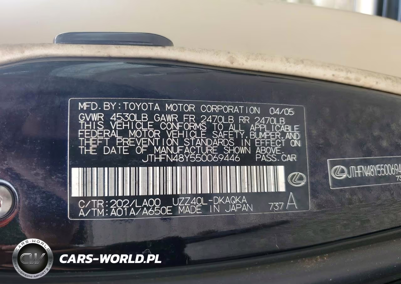 2005 Lexus Sc 430 VIN:JTHFN48Y550069446 - 12