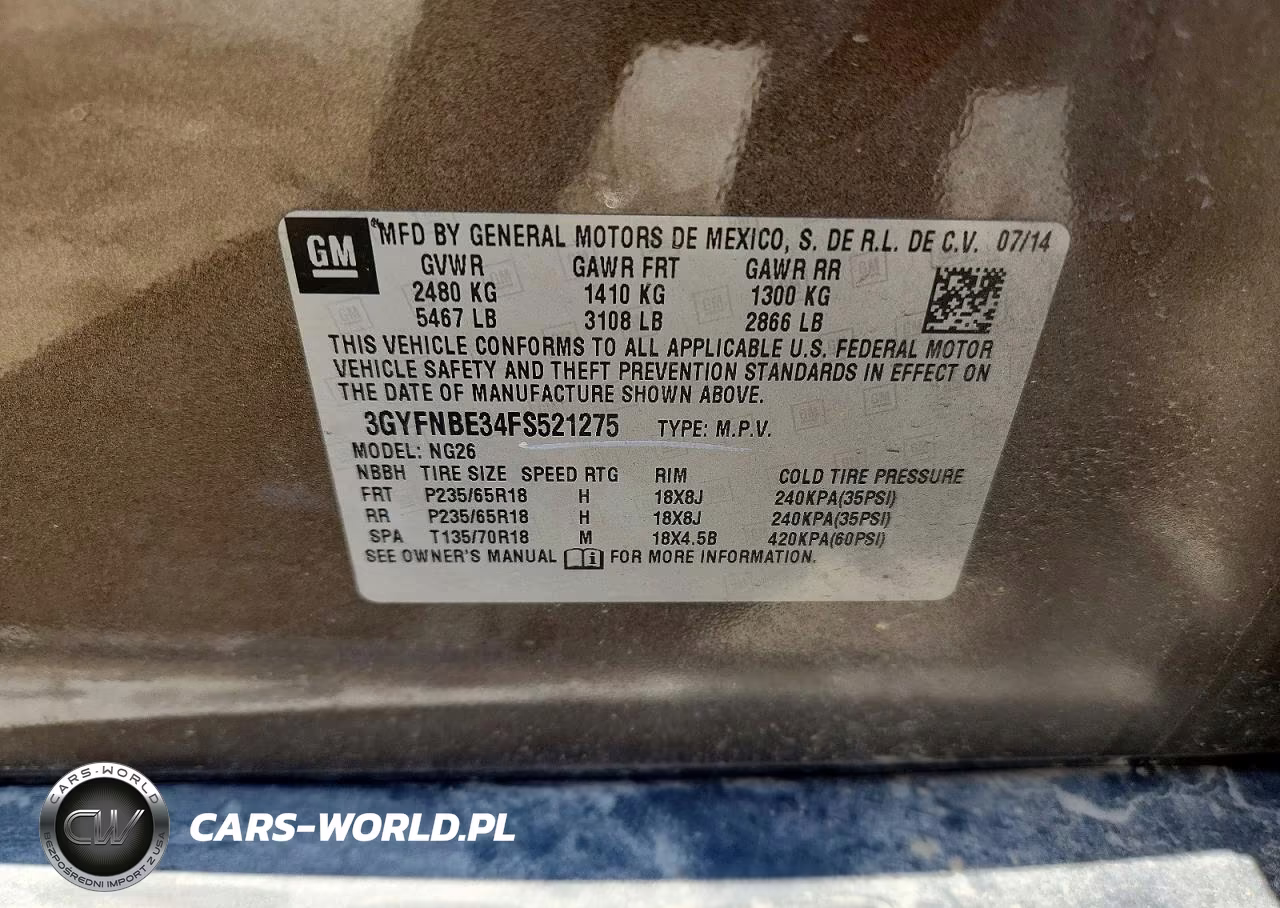 2015 Cadillac Srx Luxury Collection VIN:3GYFNBE34FS521275 - 13