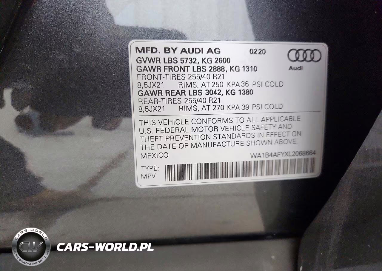 2020 Audi Sq5 Premium Plus VIN:WA1B4AFYXL2068664 - 14