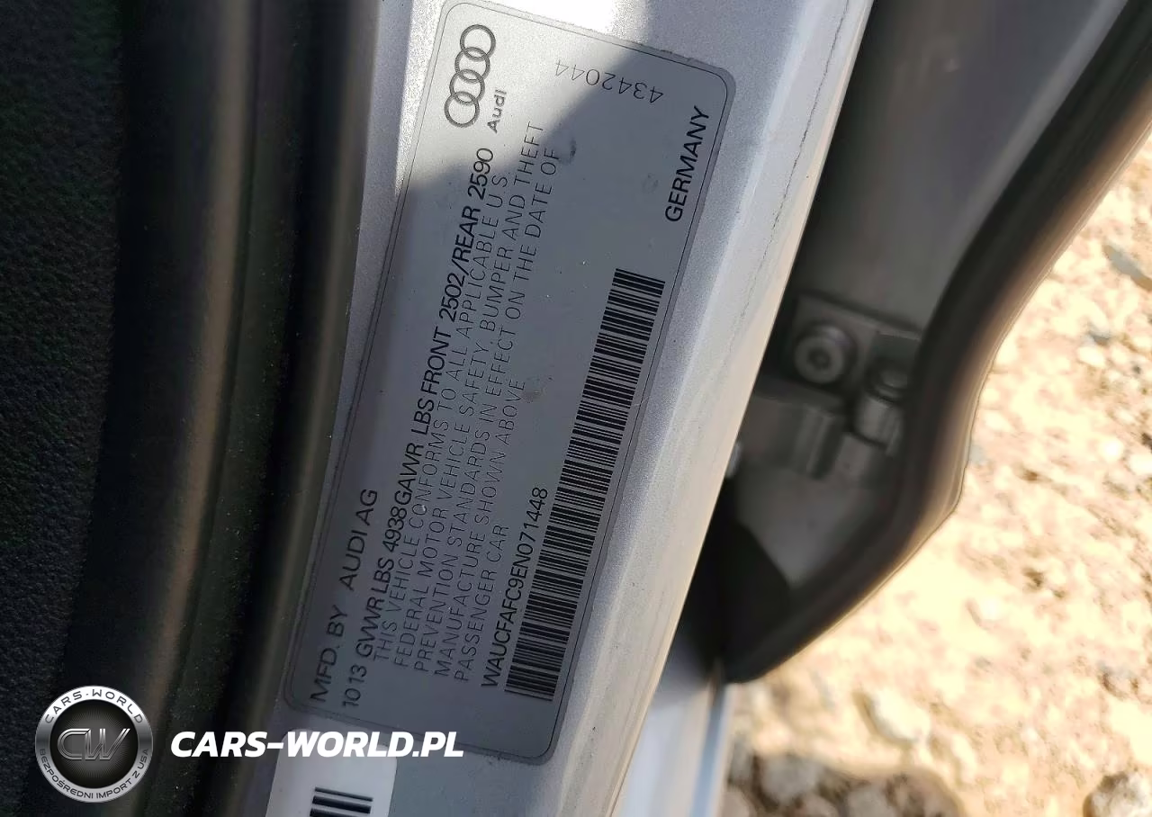 2014 Audi A6 Premium VIN:WAUCFAFC9EN071448 - 13