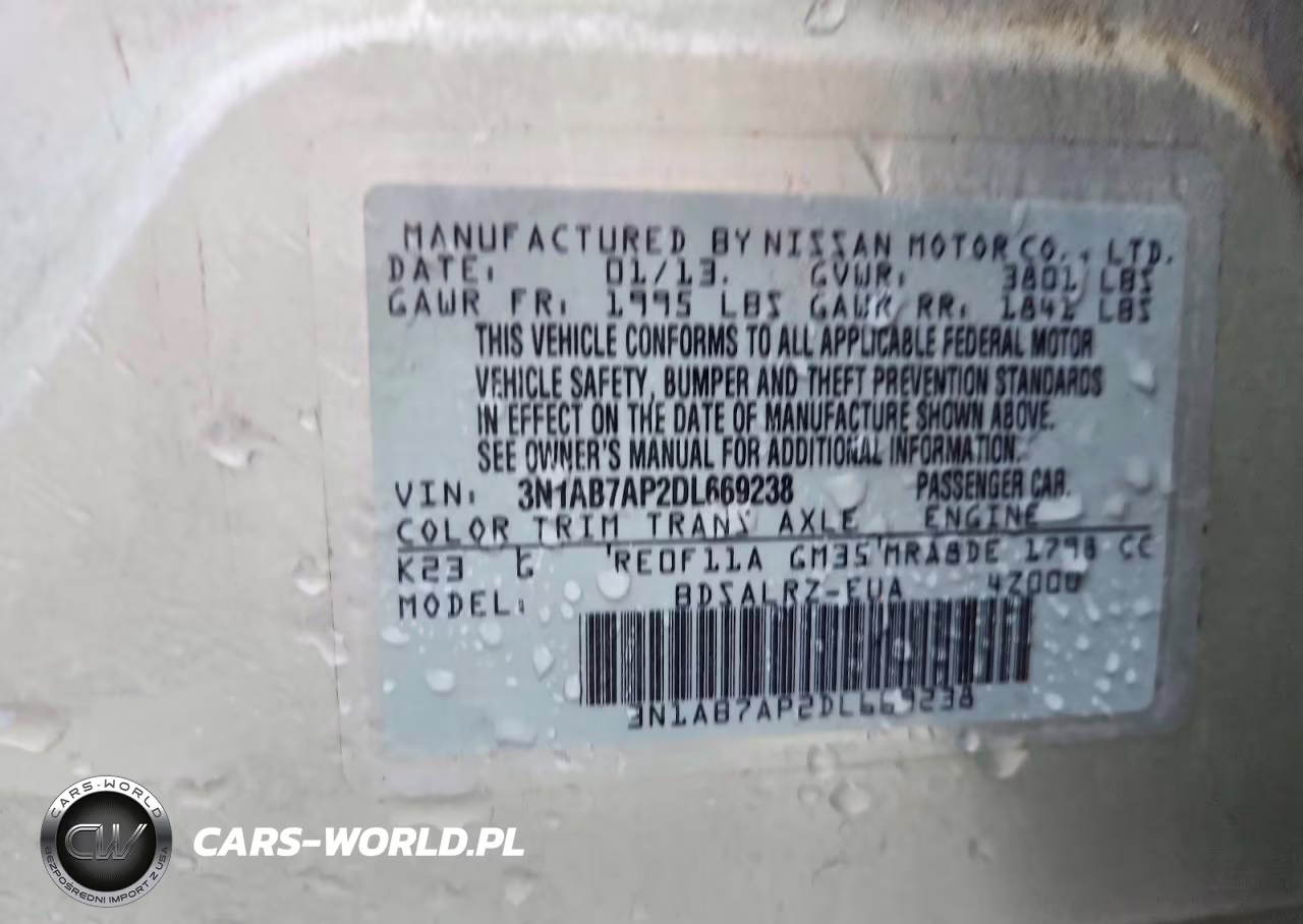 2013 Nissan Sentra S VIN:3N1AB7AP2DL669238 - 12
