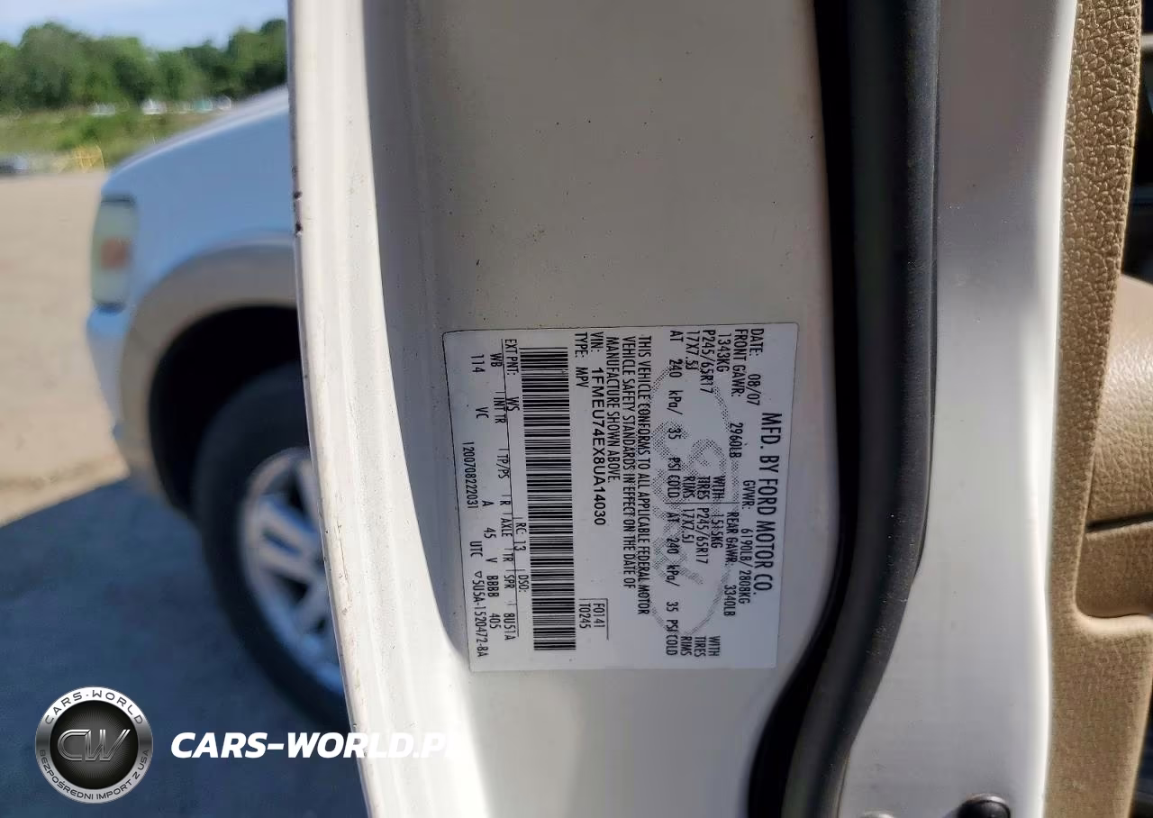 2008 Ford Explorer Eddie Bauer VIN:1FMEU74EX8UA14030 - 13