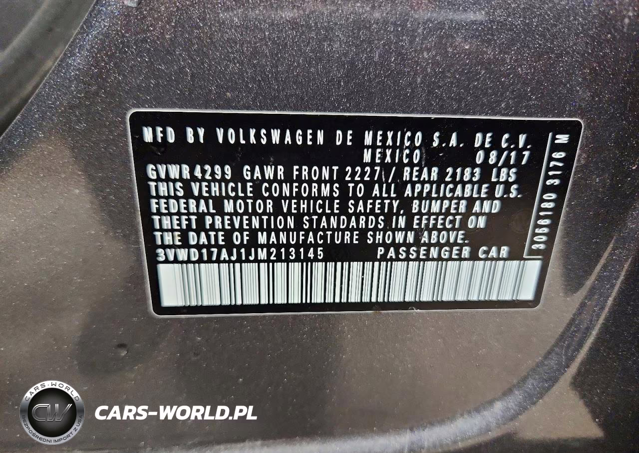 2018 Volkswagen Jetta Sport VIN:3VWD17AJ1JM213145 - 12