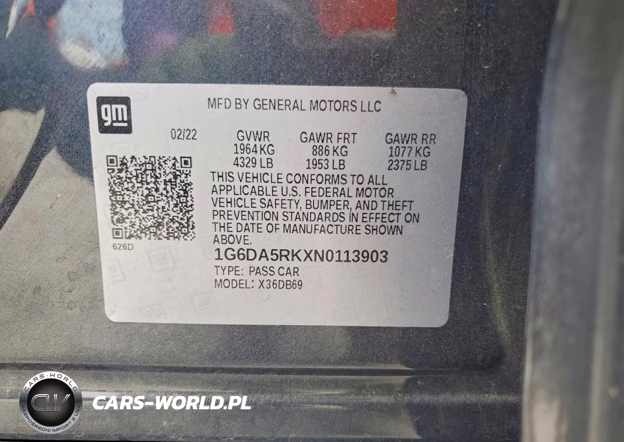 2022 Cadillac Ct4 Luxury VIN:1G6DA5RKXN0113903 - 13