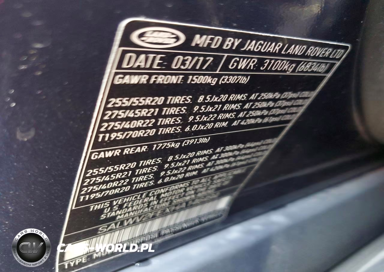 2017 Land Rover Range Rover Sport Autobiography VIN:SALWV2FEXHA146494 - 13