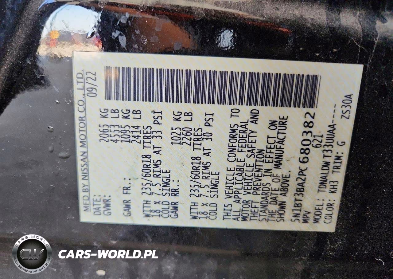 2023 Nissan Rogue Sv VIN:5N1BT3BA2PC680382 - 14