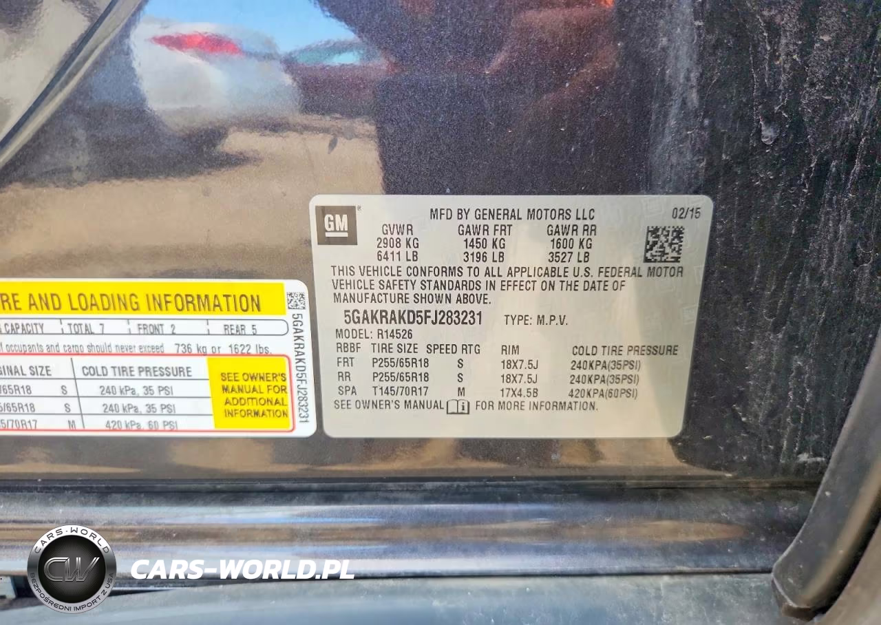2015 Buick Enclave VIN:5GAKRAKD5FJ283231 - 13