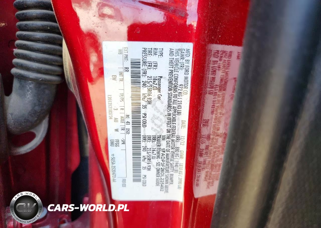 2013 Ford Focus Se VIN:1FADP3F26DL225492 - 12