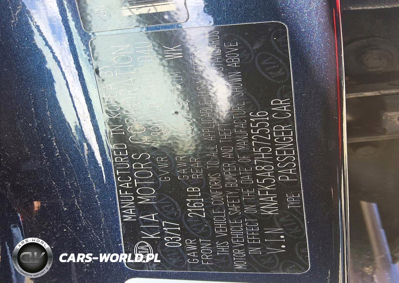 2017 Kia Forte Lx VIN:KNAFK5A87H5725516 - 12