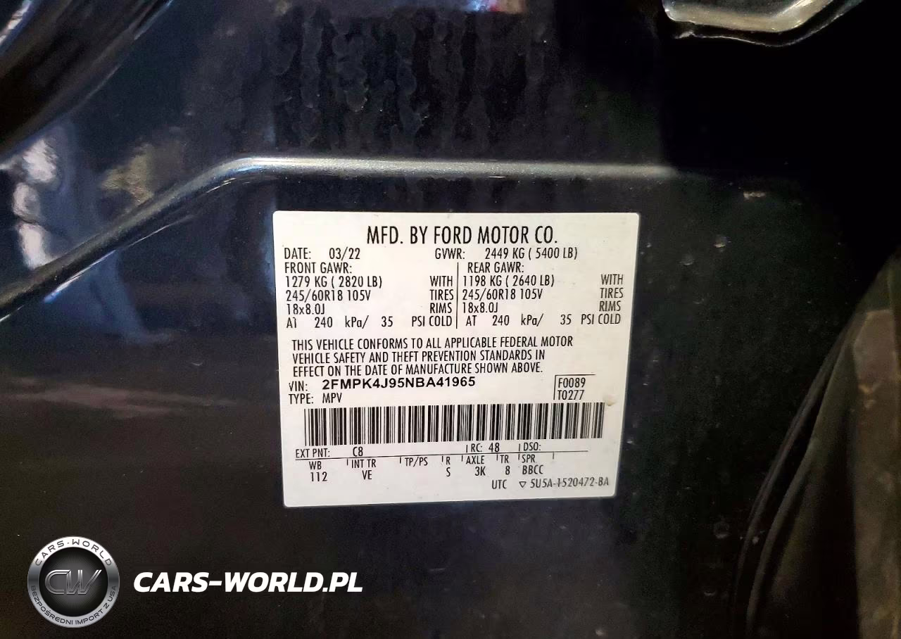 2022 Ford Edge Sel VIN:2FMPK4J95NBA41965 - 13