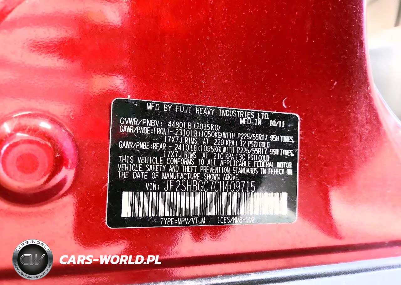 2012 Subaru Forester 2.5X Touring VIN:JF2SHBGC7CH409715 - 13