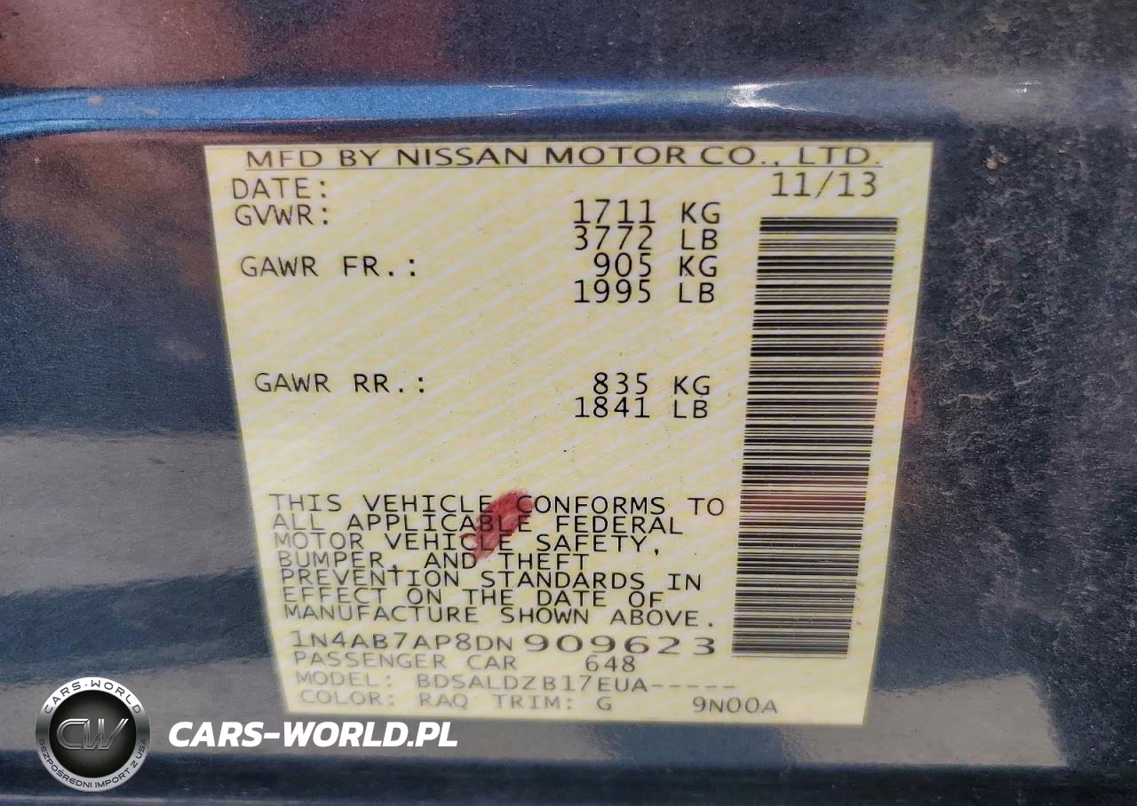 2013 Nissan Sentra S VIN:1N4AB7AP8DN909623 - 12