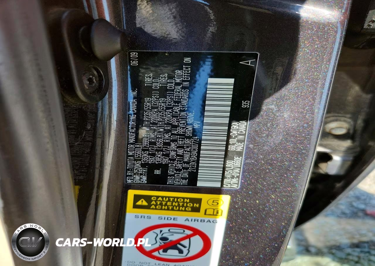 2010 Lexus Rx 350 VIN:2T2ZK1BA9AC007724 - 13